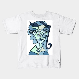 portrait cubism Kids T-Shirt